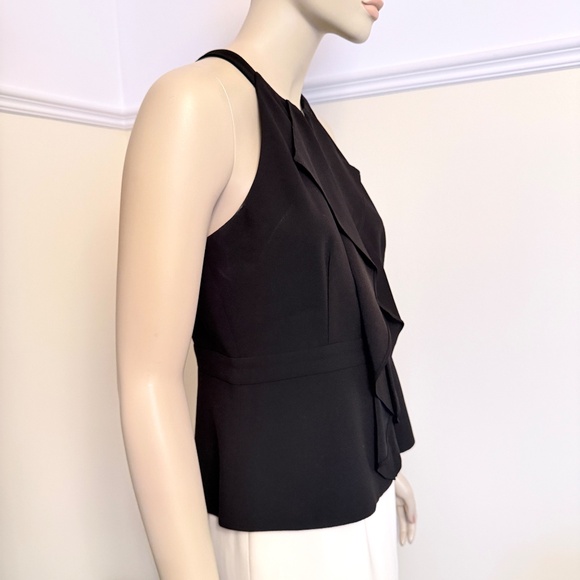 BCBG MAXAZRIA Daysie black ruffle top - Picture 5 of 10